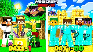 100 Days But Ores Are LUCKY BLOCK in Hardcore Minecraft 😰