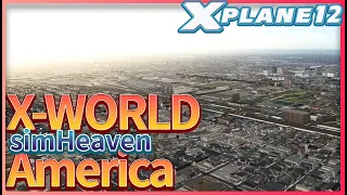 X-Plane 12, simHeaven's X-World America has been released.