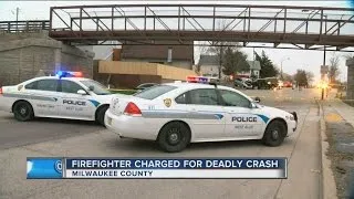 Firefighter charged in deadly opening day crash near Miller Park - 6P