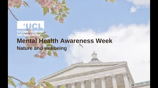 Mental Health Awareness Week 2021: Nature and wellbeing