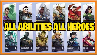 Marvel Rivals All Abilities, All Heroes, Ultimate, Combos, Team Ups : Marvels Rivals Alpha Gameplay