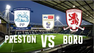 Preston North End vs Middlesbrough live Watch along