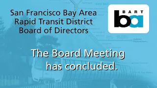 BART Board of Directors Meeting 09/22/2022