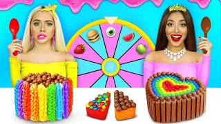 Desafío Decoración de Pasteles Arcoíris VS Chocolate | Comer Gelatinas y Postres por RATATA BOOM