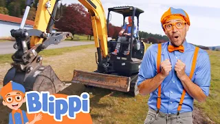 Bulldozers and Excavators With Blippi! | Construction Vehicles | Educational Videos for Kids