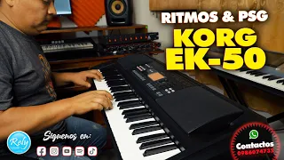 RITMOS  PERSONALIZADOS PARA LA MUSICA NACIONAL | KORG EK-50 | Rely Producciones ✔2023