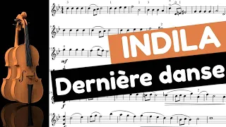 Indila - Dernière danse au violon avec partition violon sheet music