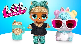 Coolest L.O.L. Surprise Biggie Pets And DIY Glitter Factory Unboxing