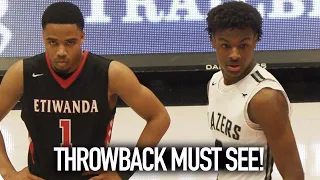 Throwback: Bronny James Vs Etiwanda EPIC Game Winning Shot! Sierra Canyon MUST WATCH