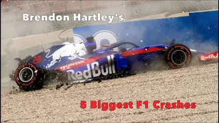Brendon Hartley's 5 Biggest F1 Crashes