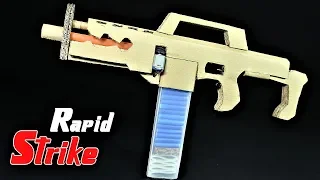 How To Make A Rapidstrike Nerf War Cardboard Gun That SH00TS