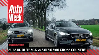 Subaru Outback vs. Volvo V60 Cross Country - AutoWeek Dubbeltest - English subtitles