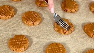 3 ingredient peanut butter cookies