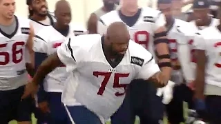 Vince Wilfork Has Field Goal Competition with Carli Lloyd