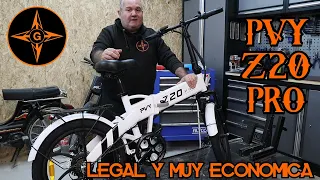 BICICLETA ELECTRICA PVY Z20 PRO LA MAS ECONOMICA PARA MOVILIDAD URBANA Y CAMPO /  GINESSOT