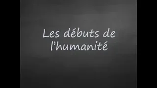 6ème - Les débuts de l'Humanité