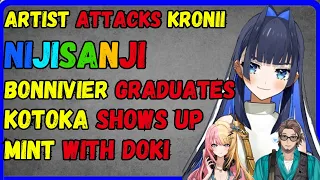 Kronii AI artist attacks, Mint/Doki, Bonnivier gone