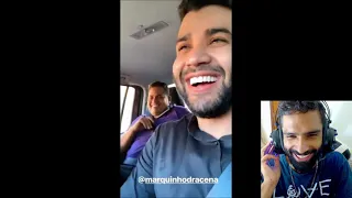 Gusttavo Lima Comendo Pastel na Feira de São Benedito no Ceará 🇧🇷☕😋 React do Wahero