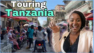 Cameroonian Touring Dar Es Salam | largest market in Tanzania 🇹🇿 | Kariakoo Market