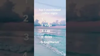 Top five most hated zodiac signs￼