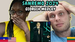 REACTION TO Georgia - Medley (Italy 🇮🇹 Sanremo 2024) | FIRST TIME LISTENING TO GEORGIA