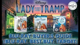 LADY AND THE TRAMP - BLURAY UNBOXING (BLURAY, TARGET, BEST BUY) BLURAY BUYERS GUIDE