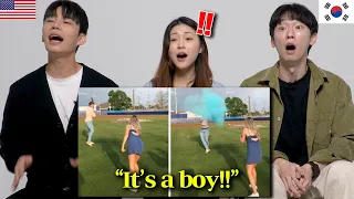 Koreans Reacts to US Heartwarming Gender Reveals & Fails! | TikToks