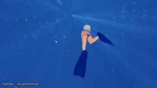 Anime Girl Underwater Dive