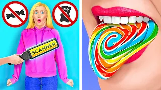 SNACKS INS KLASSENZIMMER SCHMUGGELT! || geniale Tricks mit Essen und coole Hacks auf 123 GO! Serie