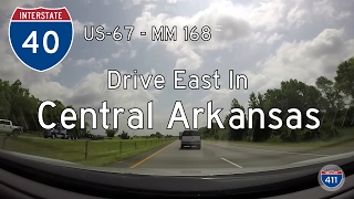 Interstate 40 - Mile 155 to Mile 168 - Arkansas | Drive America's Highways 🚙