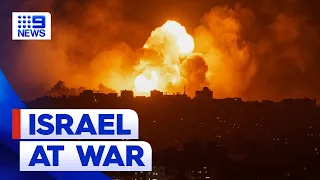 Israel formally declares war following Hamas attack | 9 News Australia