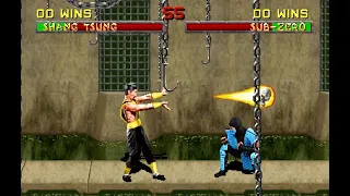 mortal kombat 2 Shang tsung vs sub-zero (me)