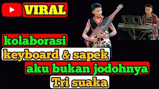 MERINDING KOLABORASI KEYBOARD&SAPEK BAWAKAN LAGU| AKU BUKAN JODOHNYA[TRI SUAKA]