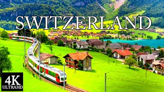 Switzerland 4k - Beautiful Bernese Alps Aerial Drone Film With Piano Music - Music Therapy