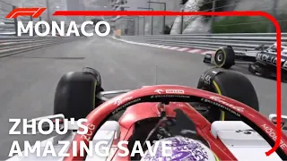 Zhou Guanyu's Amazing Save | 2022 Game Recreation Monaco Grand Prix