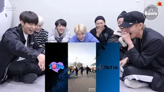 BtS reaction TUZELITY  dance TIKTOk Compilation 2021