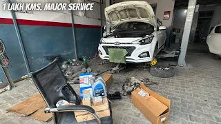 Hyundai i20 Diesel 1lakh kms. major service || clutch suspension work