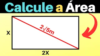 🔥Calcule a Área do Retângulo | Geometria Plana🔥