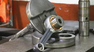 easy way to install and adjust the crankshaft, 4 stroke