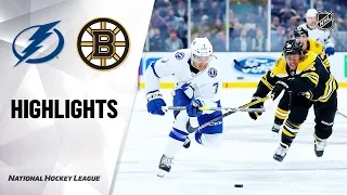NHL Highlights | Lightning @ Bruins 10/17/19