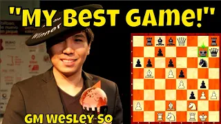 Ang Best Game ni GM Wesley So na nabanggit niya sa Chess24.com Q&A live session!