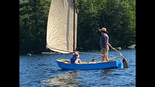 Stitch and Glue Piccup Pram, Build to Launch. A handy fast sailing boat designed by Jim Michalak