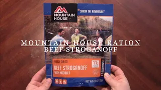 MRE Review | Mountain House Ration | Beef Stroganoff