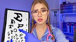 ASMR Examen MAIS TOUT VA MAL ❗ Medical, Yeux, Nerf Crânien Cranial Nerve Exam Examen RP Français