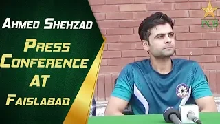 Central Punjab vs Sindh | Ahmed Shehzad Press Conference at Faislabad | Quaid-e-Azam Trophy 2019-20
