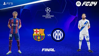 FIFA 24 - Barcelona vs Inter Milan | UEFA Champions League Final | PS5™ [4K60]