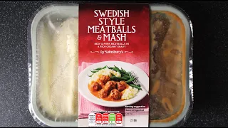 Sainsbury's ~SWEDISH STYLE MEATBALLS & MASH~ || £3.25 || 400g || Meatball Review