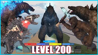 [LEVEL 200] How Strong Is MAX GODZILLA 2019? -  Roblox Kaiju Universe