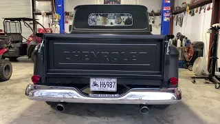 Cold Start 383 small block Chevy with Black Widow Venom 250 Mufflers.