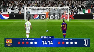 PES 2020 | Barcelona vs Juventus | Final UEFA Champions League | Penalty Shootout | Messi vs Ronaldo